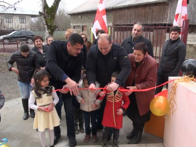 ცაგერის მუნიციპალიტეტის სოფელ ლაჯანაში ახალი,თანამედროვე სტანდარტების საბავშვო ბაღი...